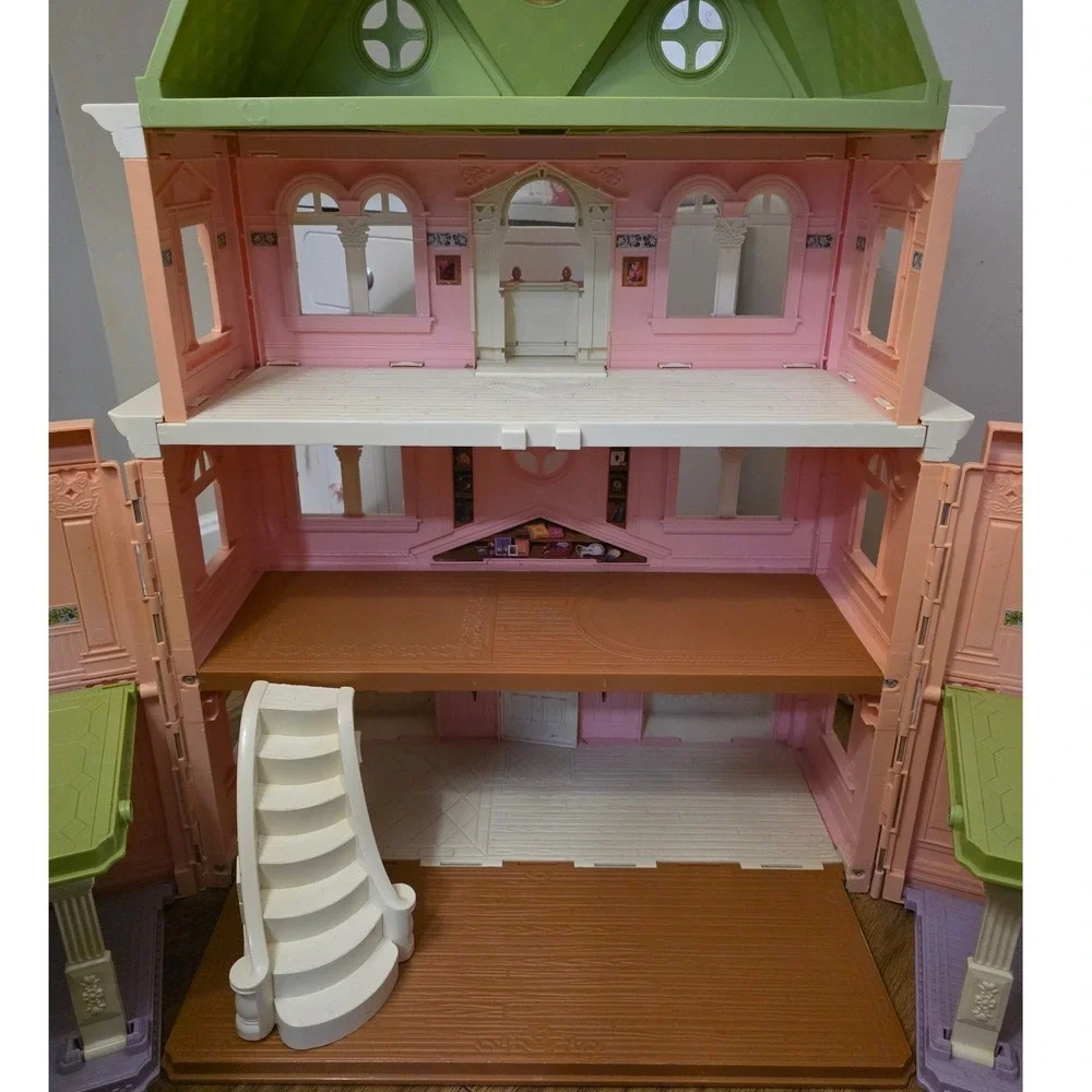 Fisher Price Loving Family Grand Mansion Huge! Pink Needs Cleaning